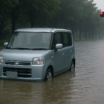 【要注意】道路が冠水したら車は何センチで動かなくなる？