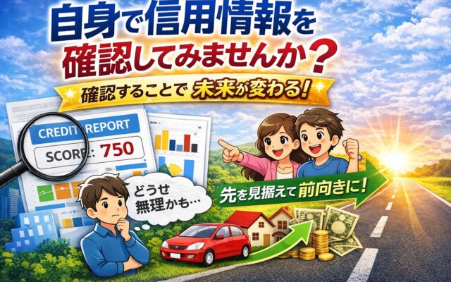 自身の信用情報確認してみませんか？～確認することで未来が変わる…